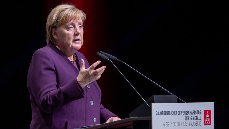Bundeskanzlerin Angela Merkel beim Gewerkschaftstag der IG Metall