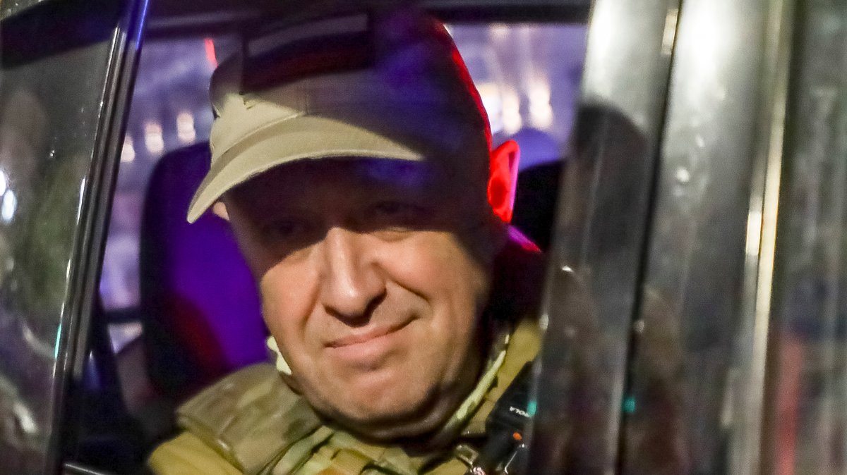  Jewgeni Prigoschin in einem Auto am 24. Juni 2023