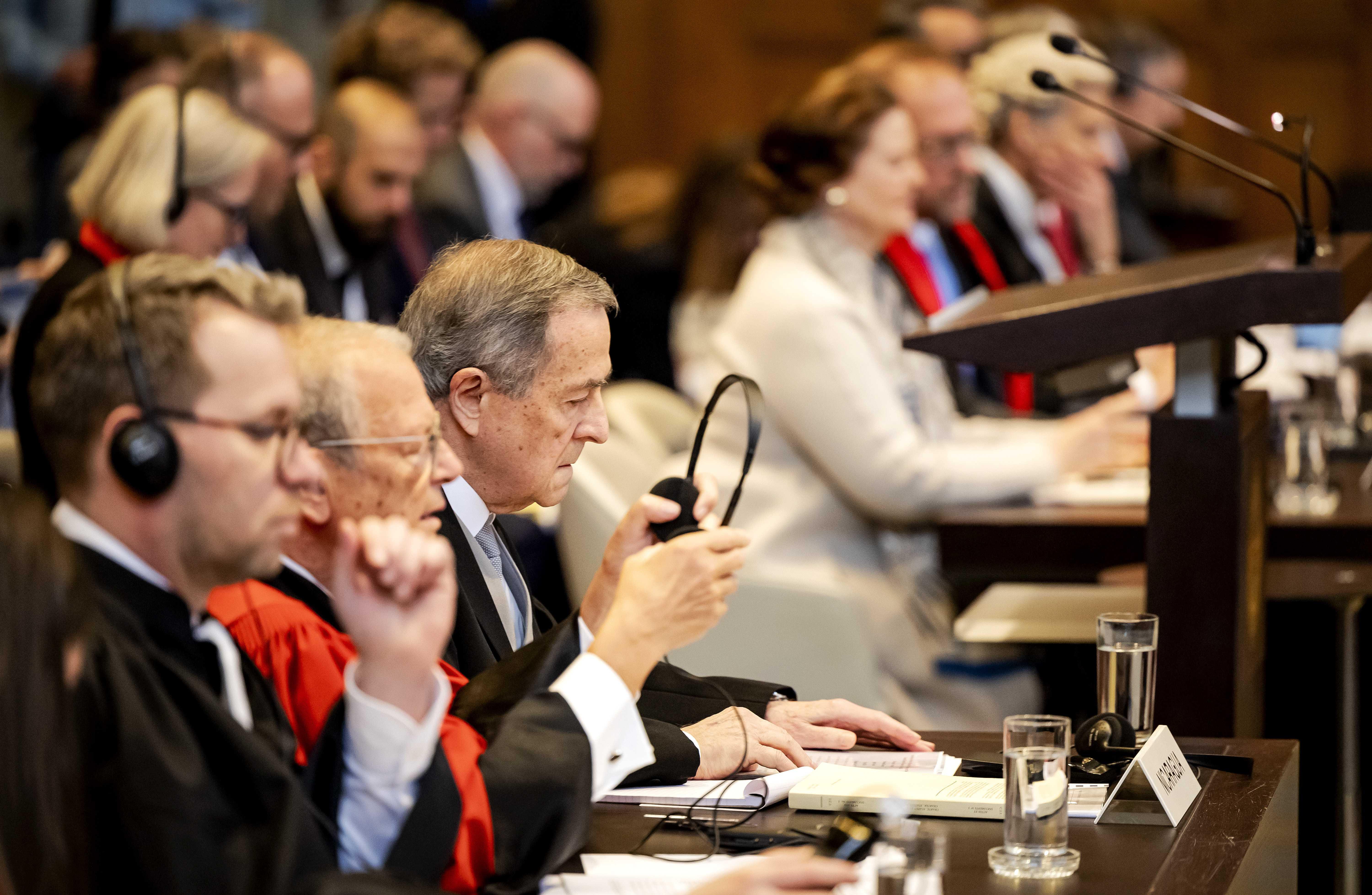 Botschafter Carlos Jose Arguello Gomez aus Nicaragua während einer Anhörung vor dem Internationalen Gerichtshof (IGH)
