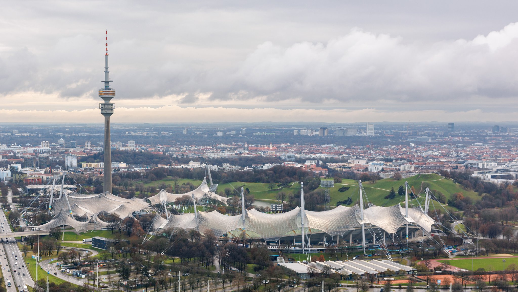 Das Olympiastadion in München.