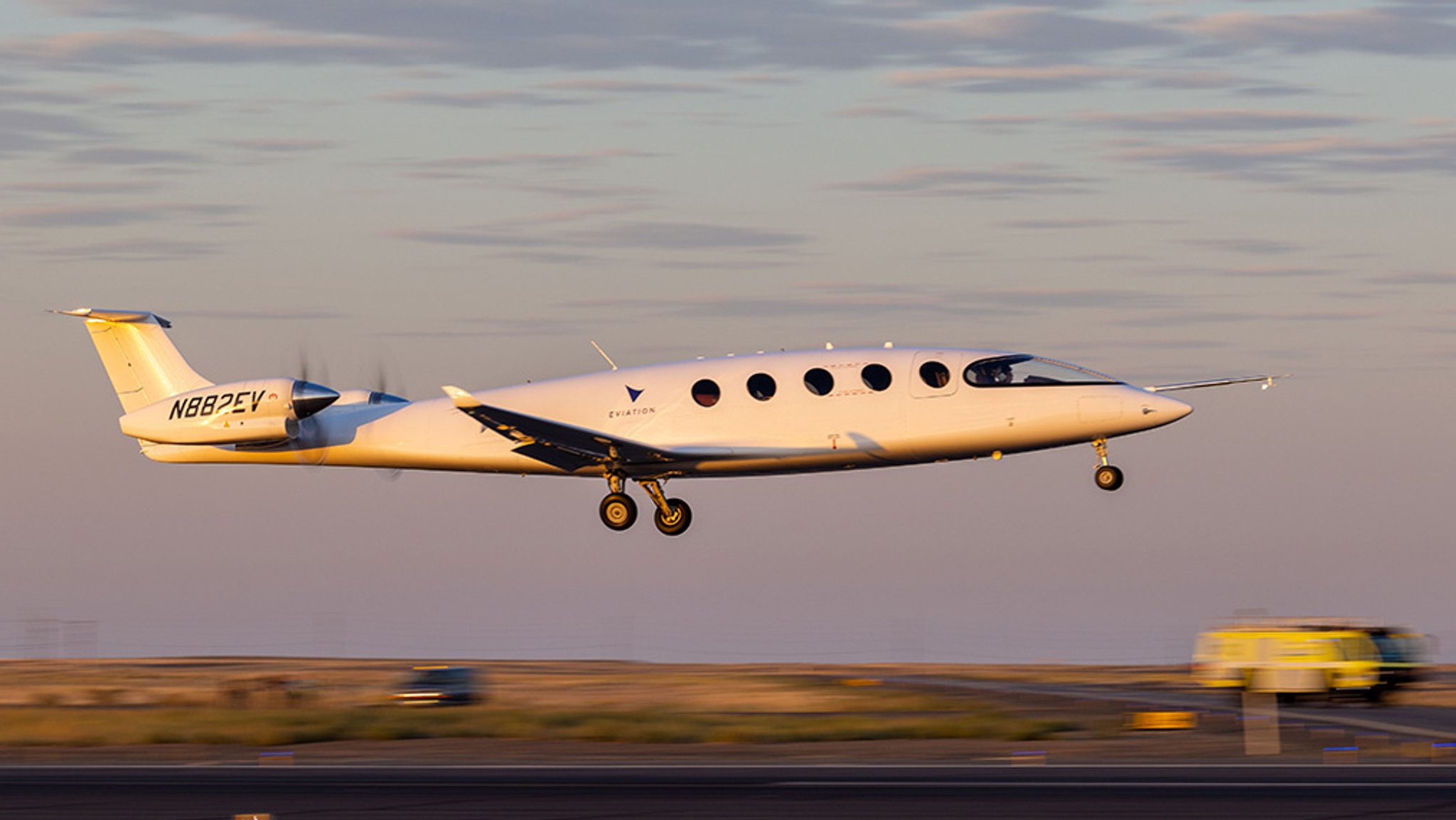 Das vollelektrische Flugzeug Alic von Hersteller Eviation