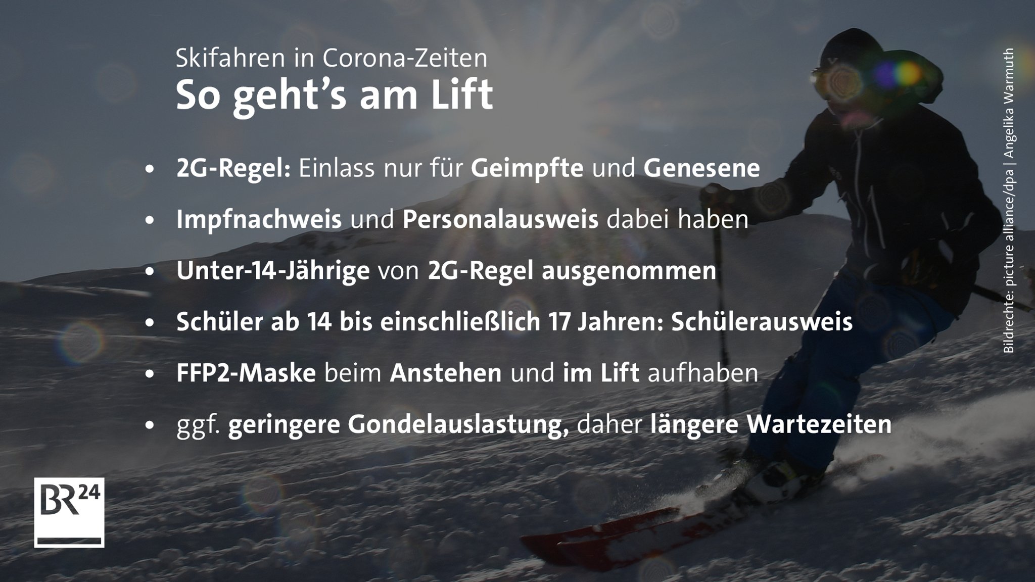 Diese Regeln gelten am Skilift.