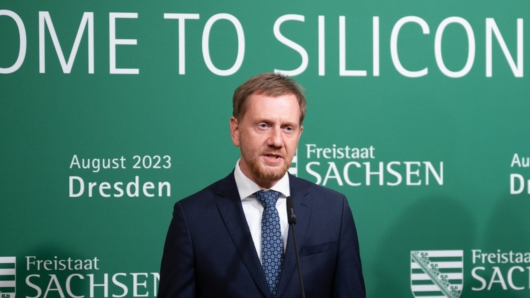 Sachens Ministerpräsident Kretschmer begrüßt Bau der Chipfabrik in Dresden