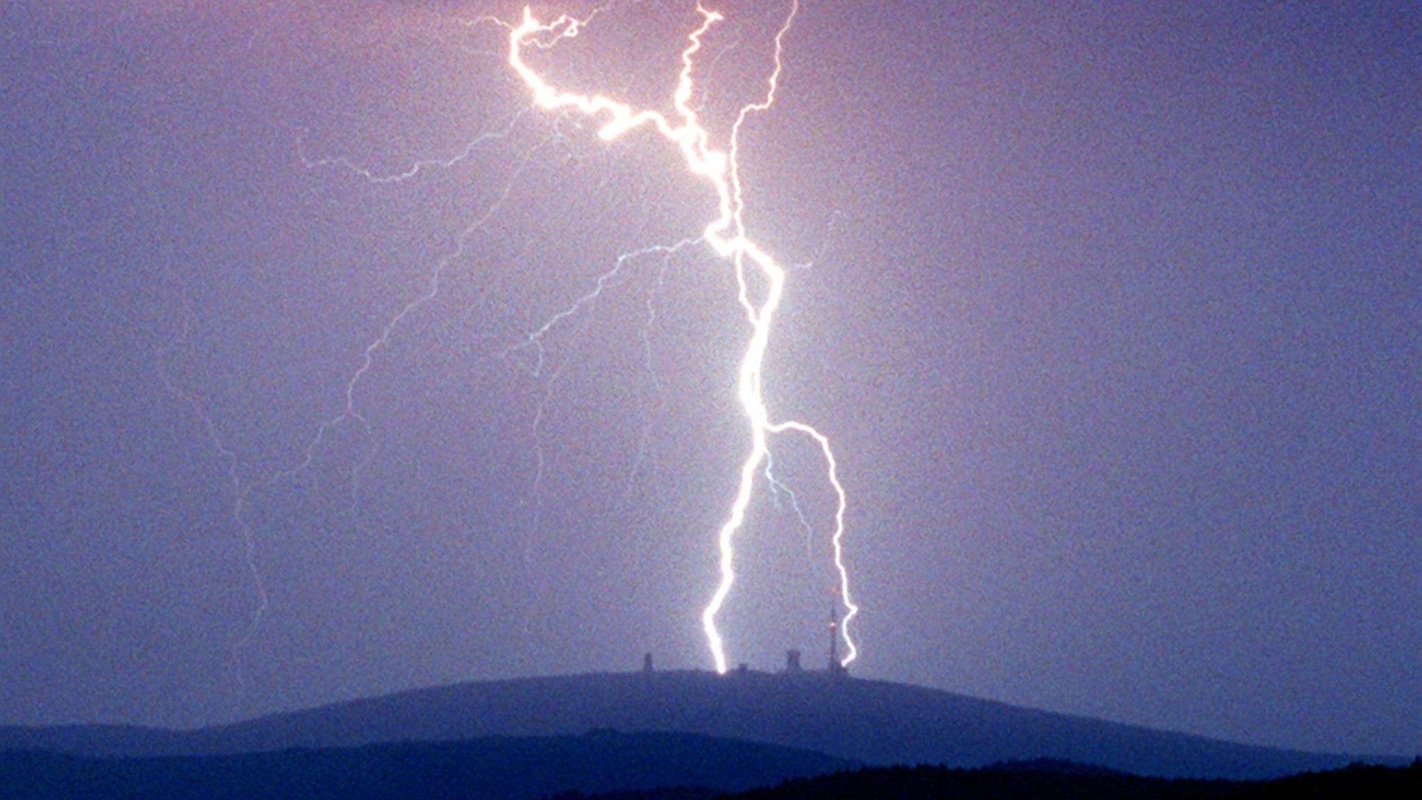 Blitz am Brocken