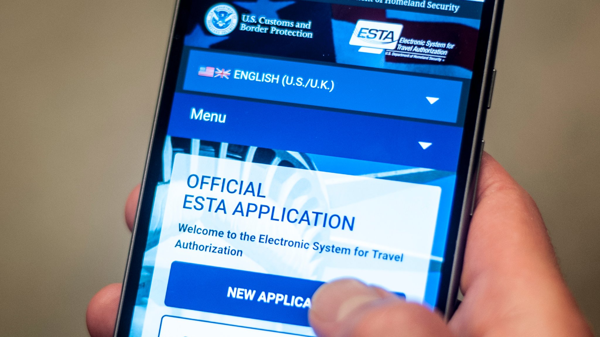 Electronic System for Travel Authorisation der USA