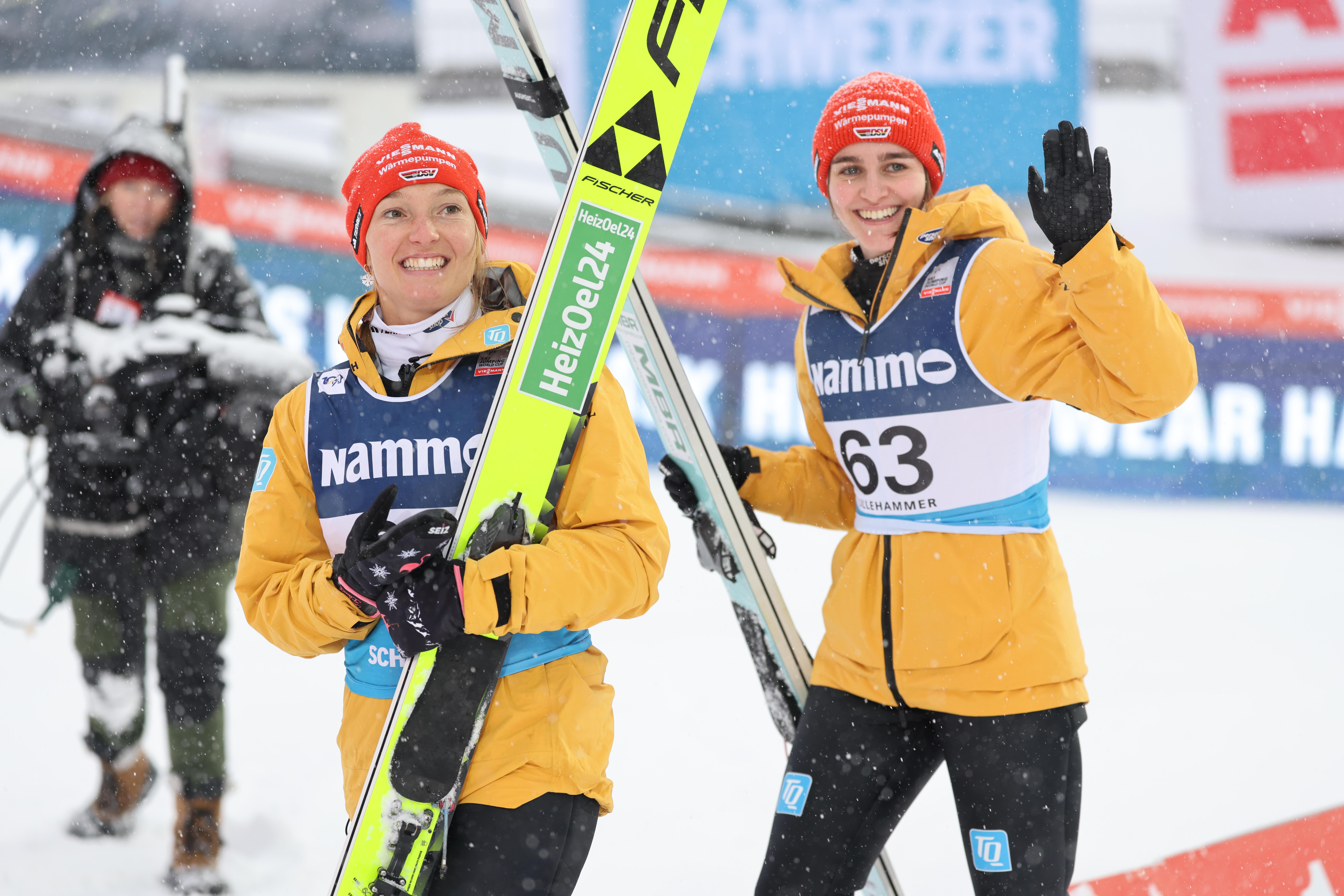Katharina Schmid (l.) mit Selina Freitag