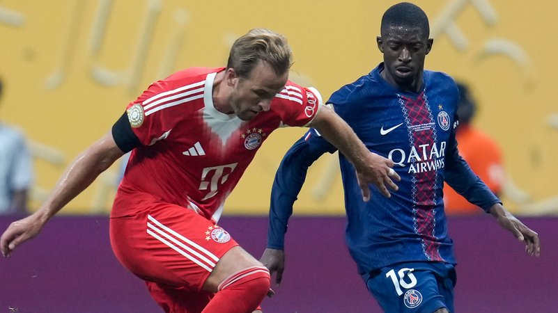Harry Kane und Ousmane Dembélé | Bild: picture alliance / Eibner-Pressefoto | Scott W. Coleman Harry Kane und Ousmane Dembélé