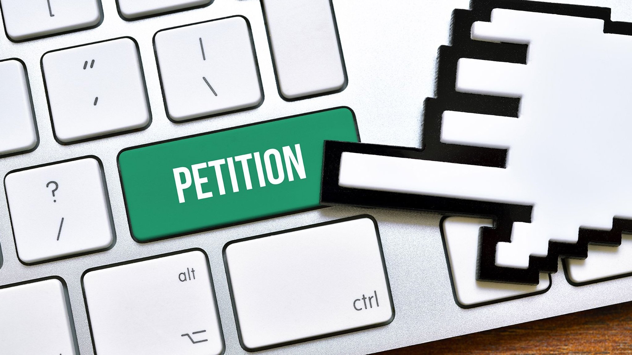 Tastatur mit der Aufschrift "Petition" | Bild: picture alliance / Bildagentur-online/Ohde | Bildagentur-online/Ohde Tastatur mit der Aufschrift "Petition"