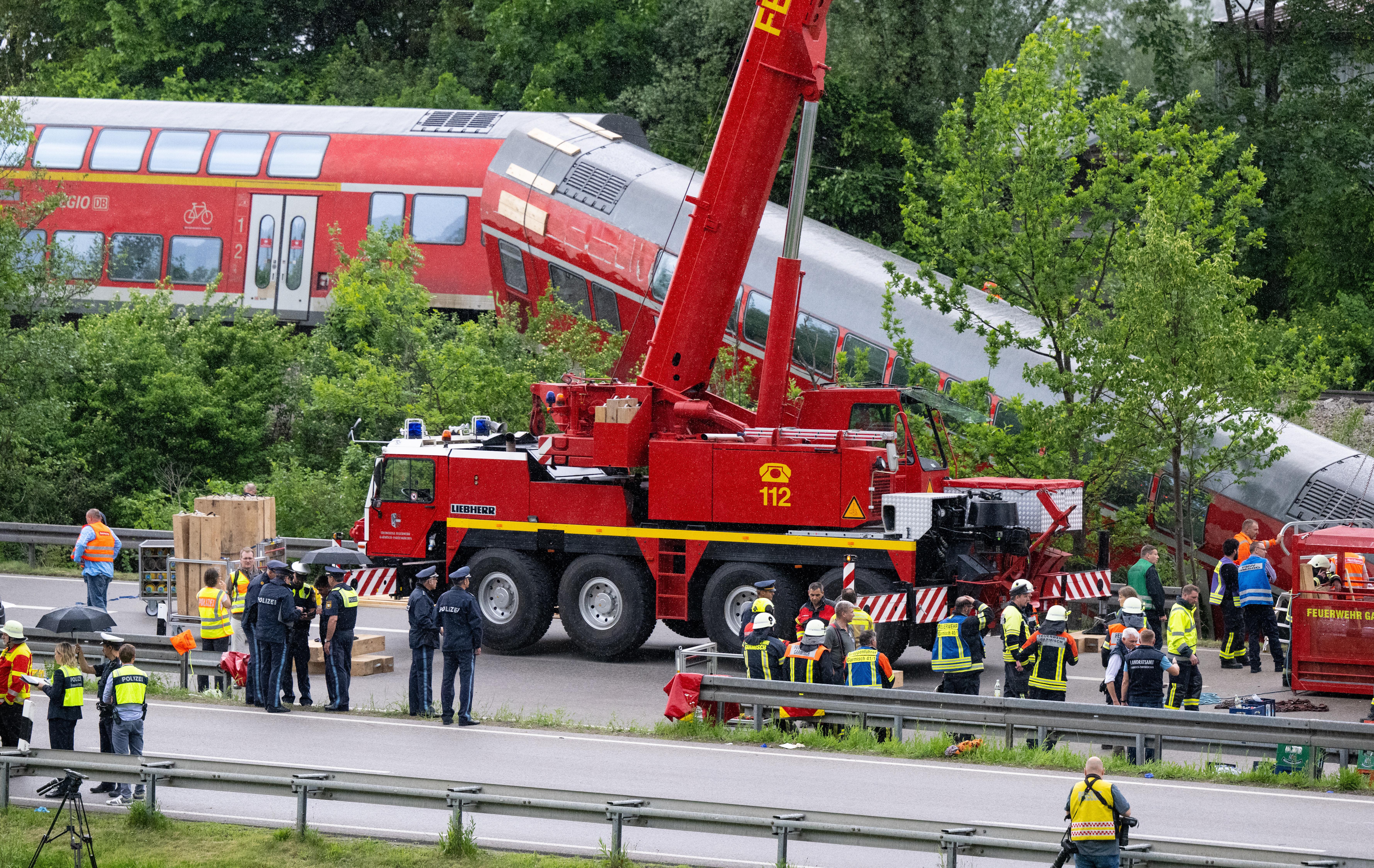 Drei Jahre nach dem Zugunglück von Burgrain sind für die Helfer von damals die Erinnerungen noch lebendig. (Archivbild vom 3.6.22)