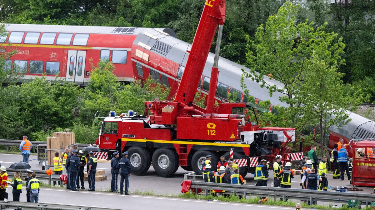"Es war ein Trümmerfeld": Wie Burgrain das Zugunglück erlebte