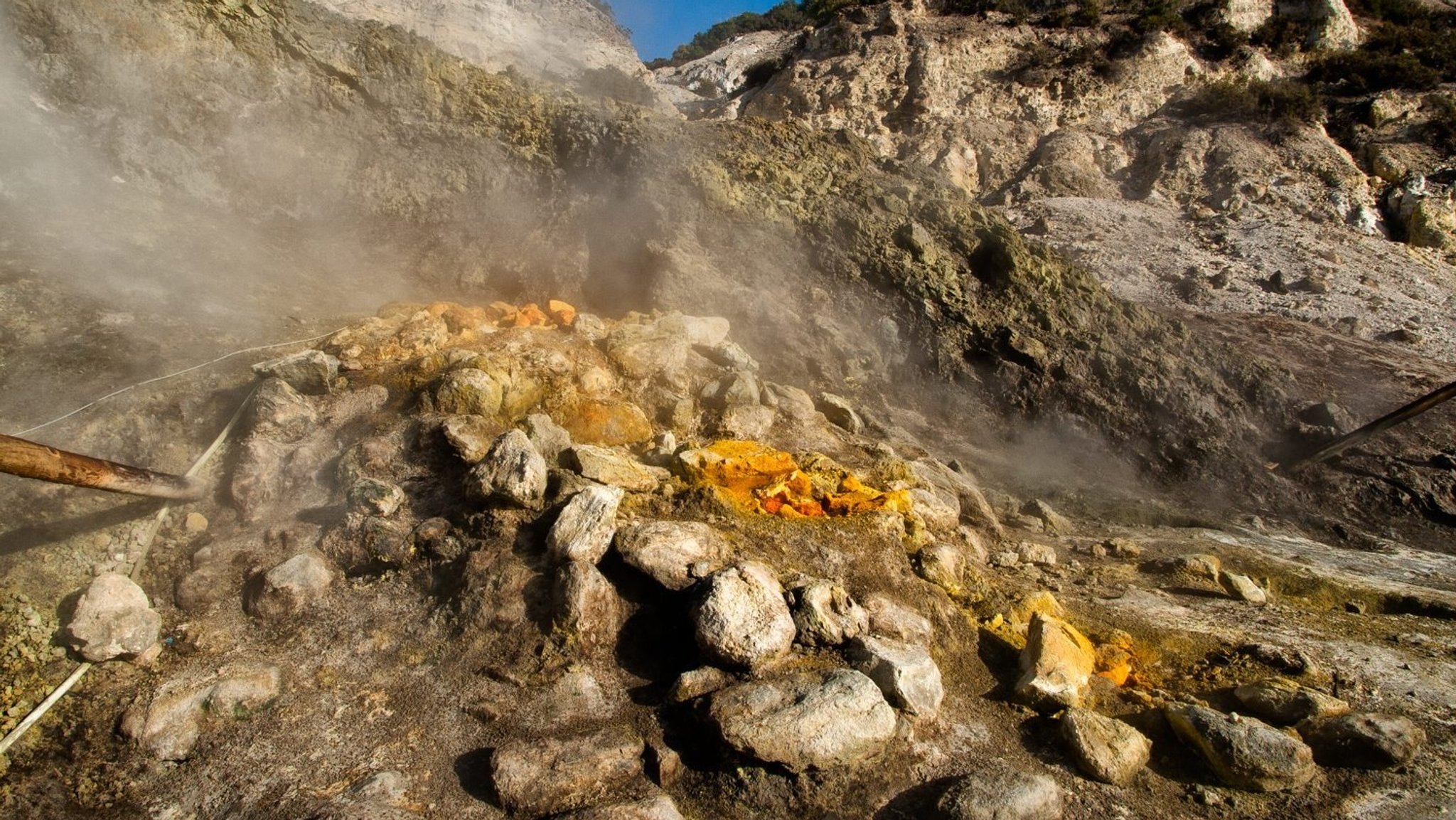 Bocca Grande, Solfatara di Pozzuoli, Italy im Juni 2017
