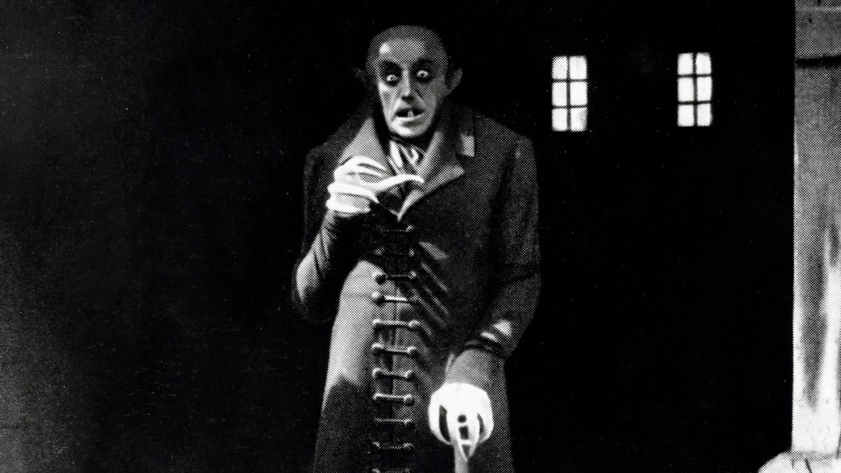 Darsteller Max Schreck in dem Film von 1921: Nosferatu, eine Symphonie des Grauens