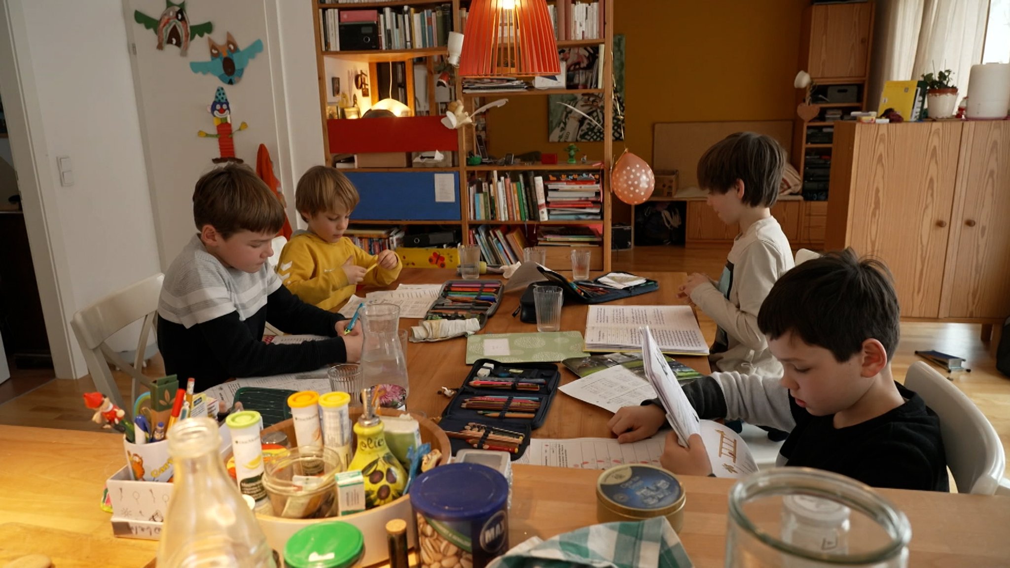 Homeschooling in einer Familie