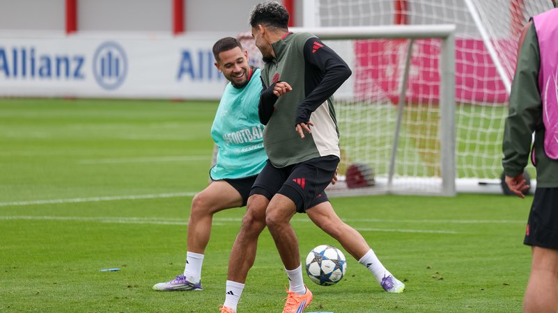 FC Bayern beim Training | Bild: picture-alliance/dpa FC Bayern beim Training