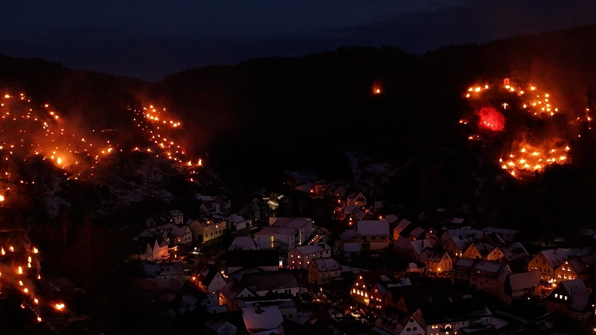 Lichterprozession in Pottenstein