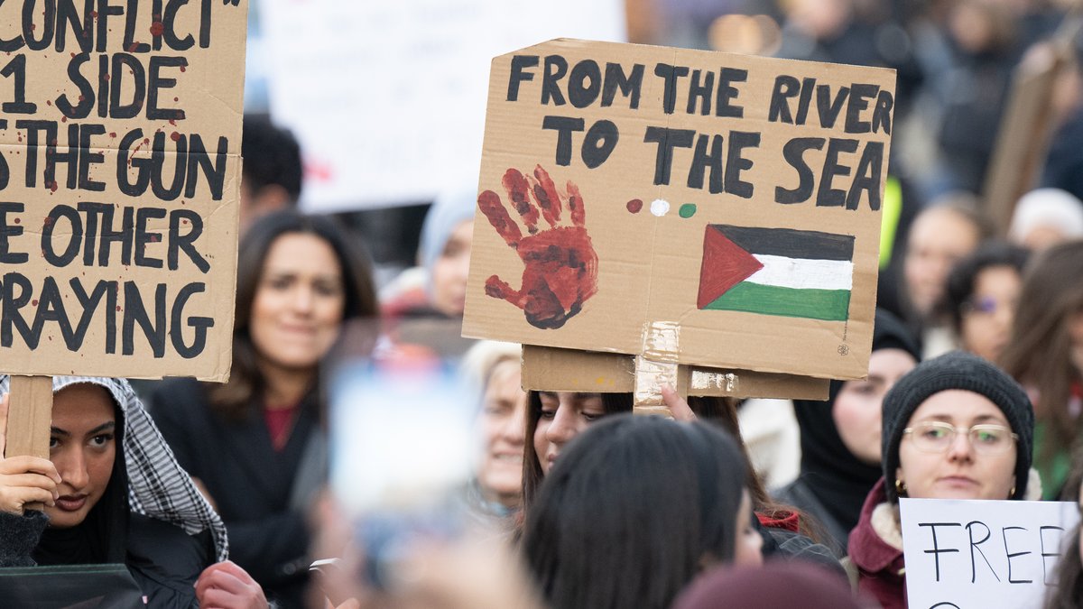 Pro-Palästinensische Demonstration in Frankfurt