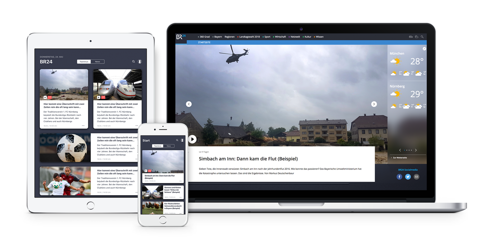 Die neue BR24-App und -Website