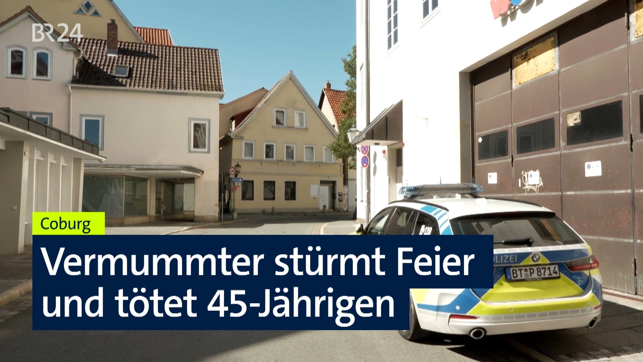 Vermummter stürmt Feier in Coburg und tötet 45-Jährigen