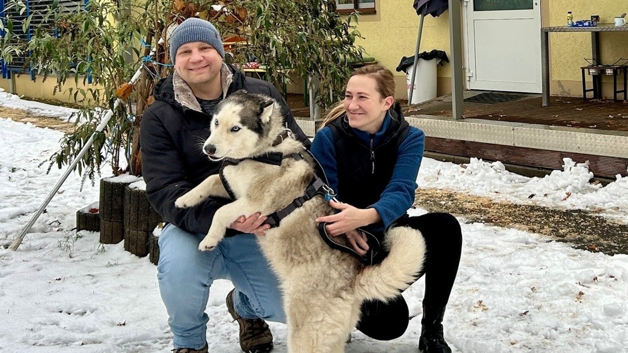 Mitarbeiter des Erlanger Tierheims mit Hund | Bild: BR/Ina Schwandner Mitarbeiter des Erlanger Tierheims mit Hund