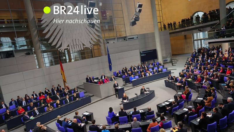 Zu sehen ist das Plenum im Bundestag. Scholz stellt am 16.12. die Vertrauensfrage. | Bild: pa/dpa/Kay Nietfeld Zu sehen ist das Plenum im Bundestag. Scholz stellt am 16.12. die Vertrauensfrage.