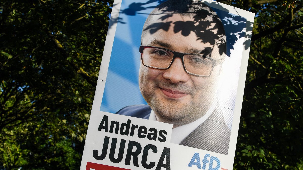 Wahlplakat des AfD-Politikers Andreas Jurca (Symbolbild)