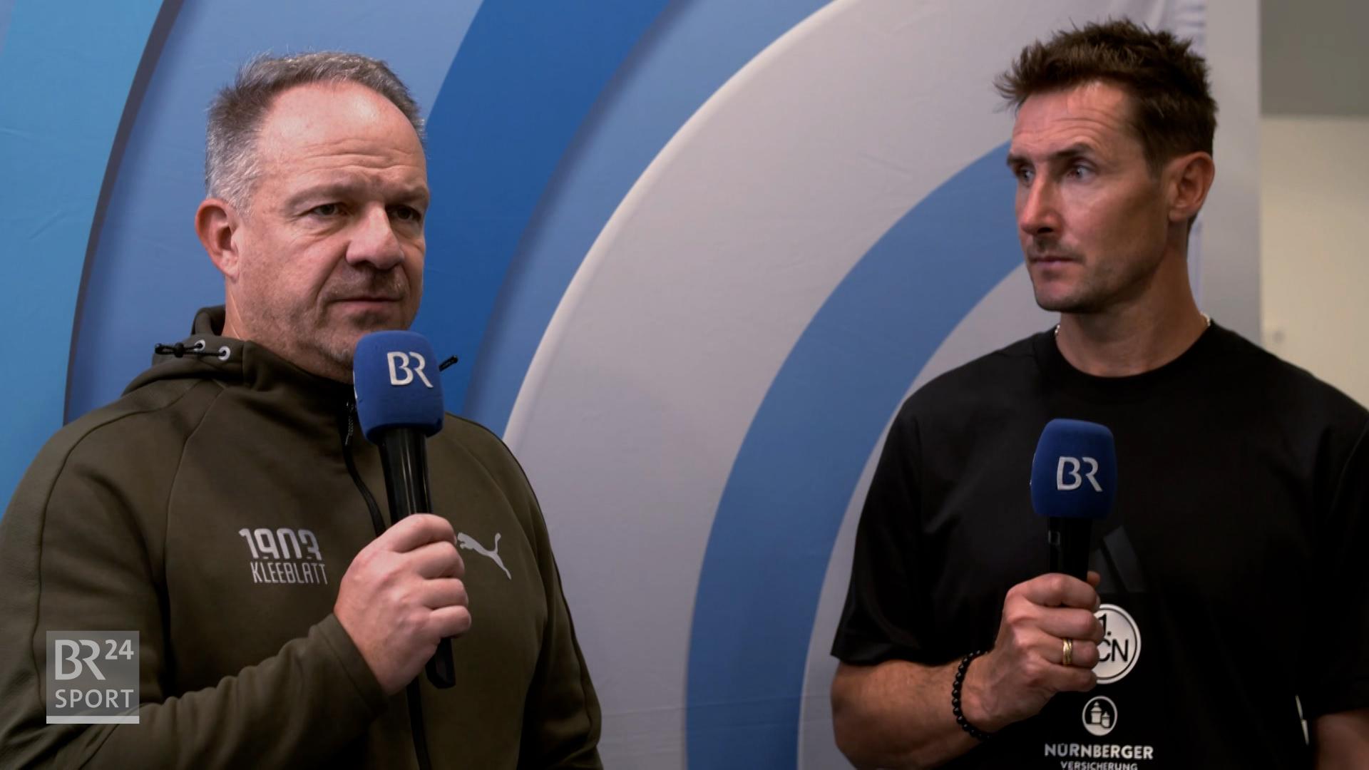 Alexander Zorniger (l.) und Miroslav Klose