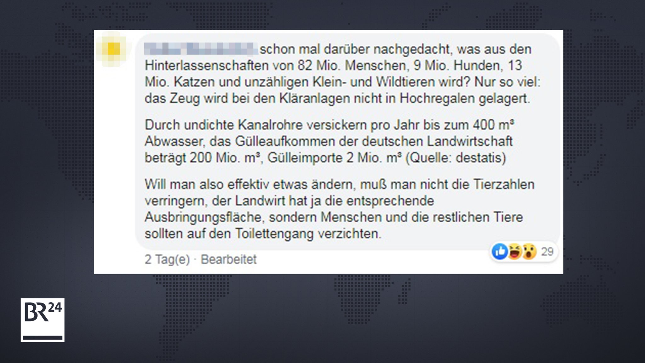 Kommentar auf Facebook 