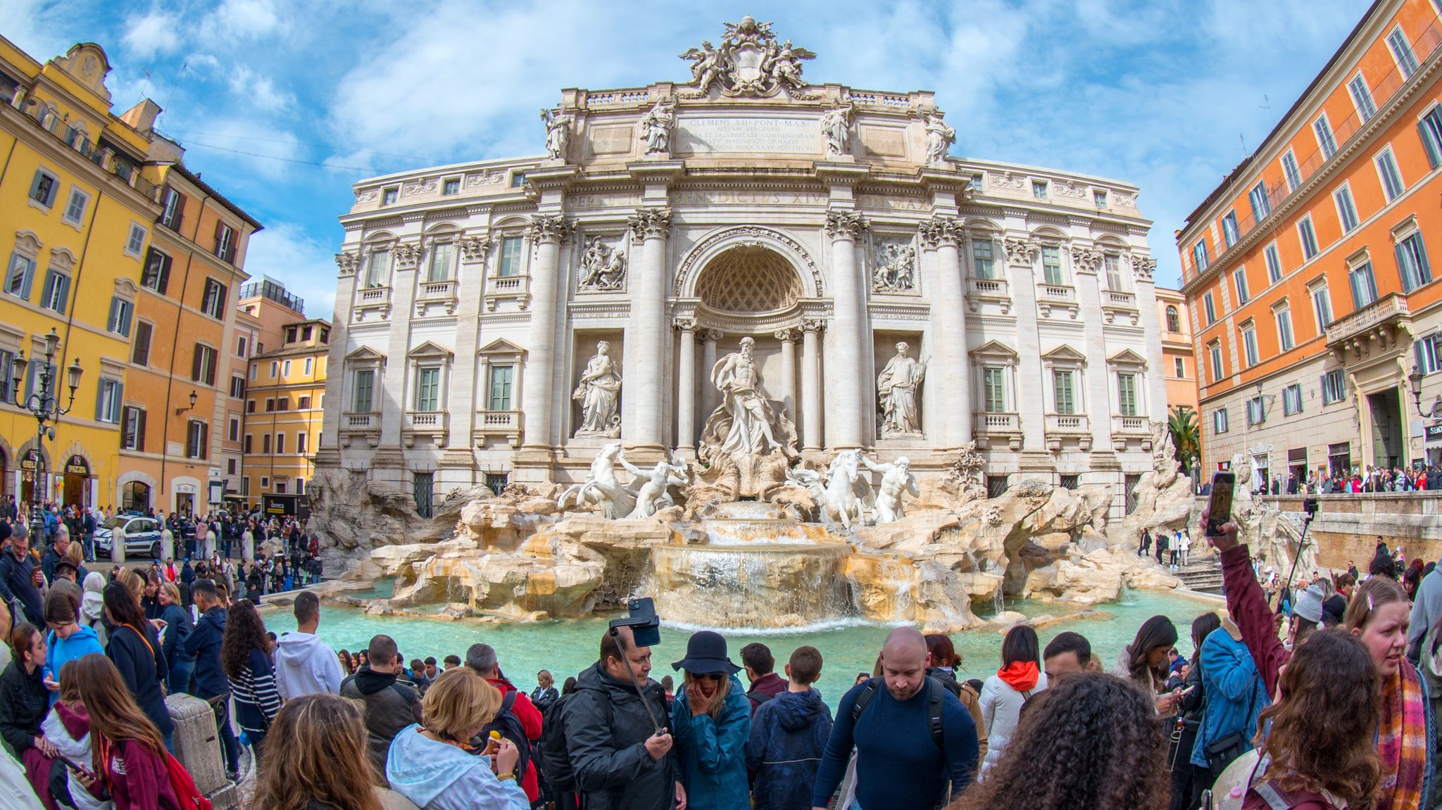 Der Trevi-Brunnen in Rom.