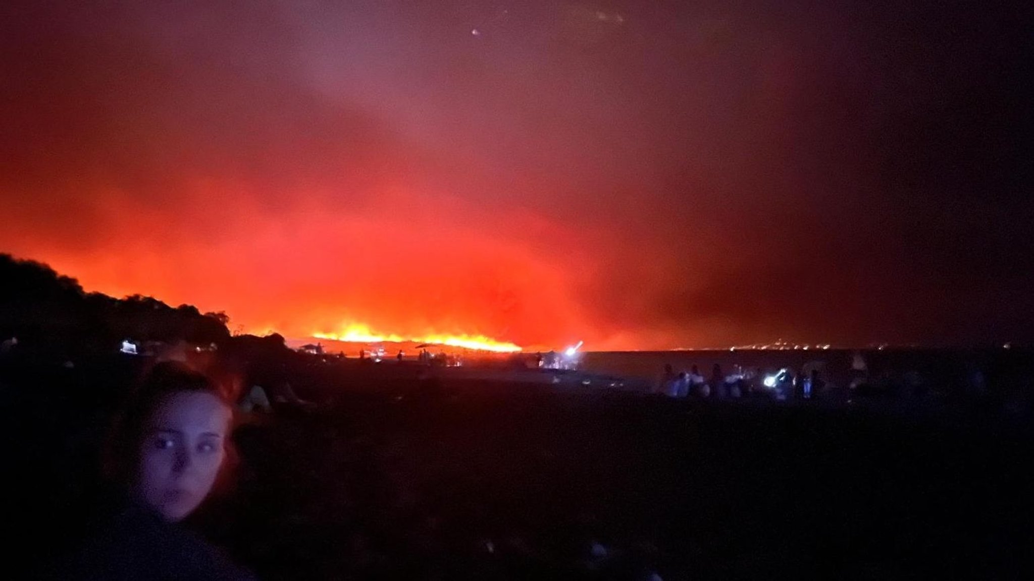 Eindruck von der Lage auf Rhodos