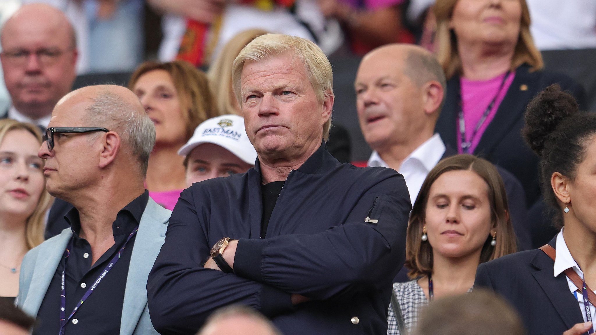 Oliver Kahn beim EM-Viertelfinale zwischen Deutschland und Spanien