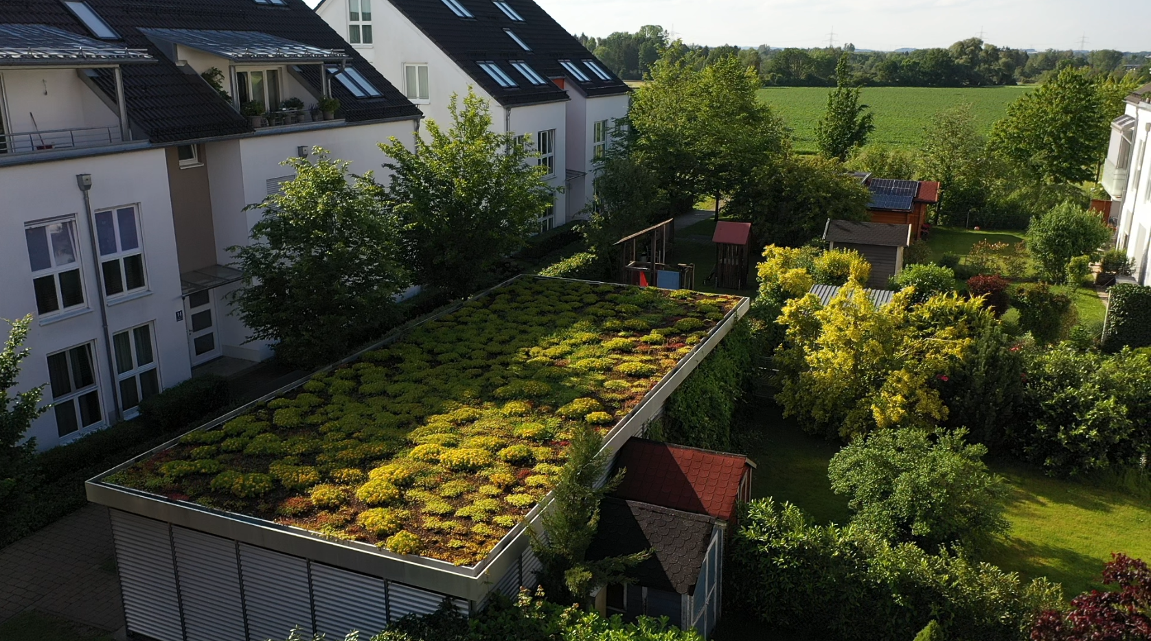 In Lochhausen sind Schwammstadt-Elemente bereits umgesetzt