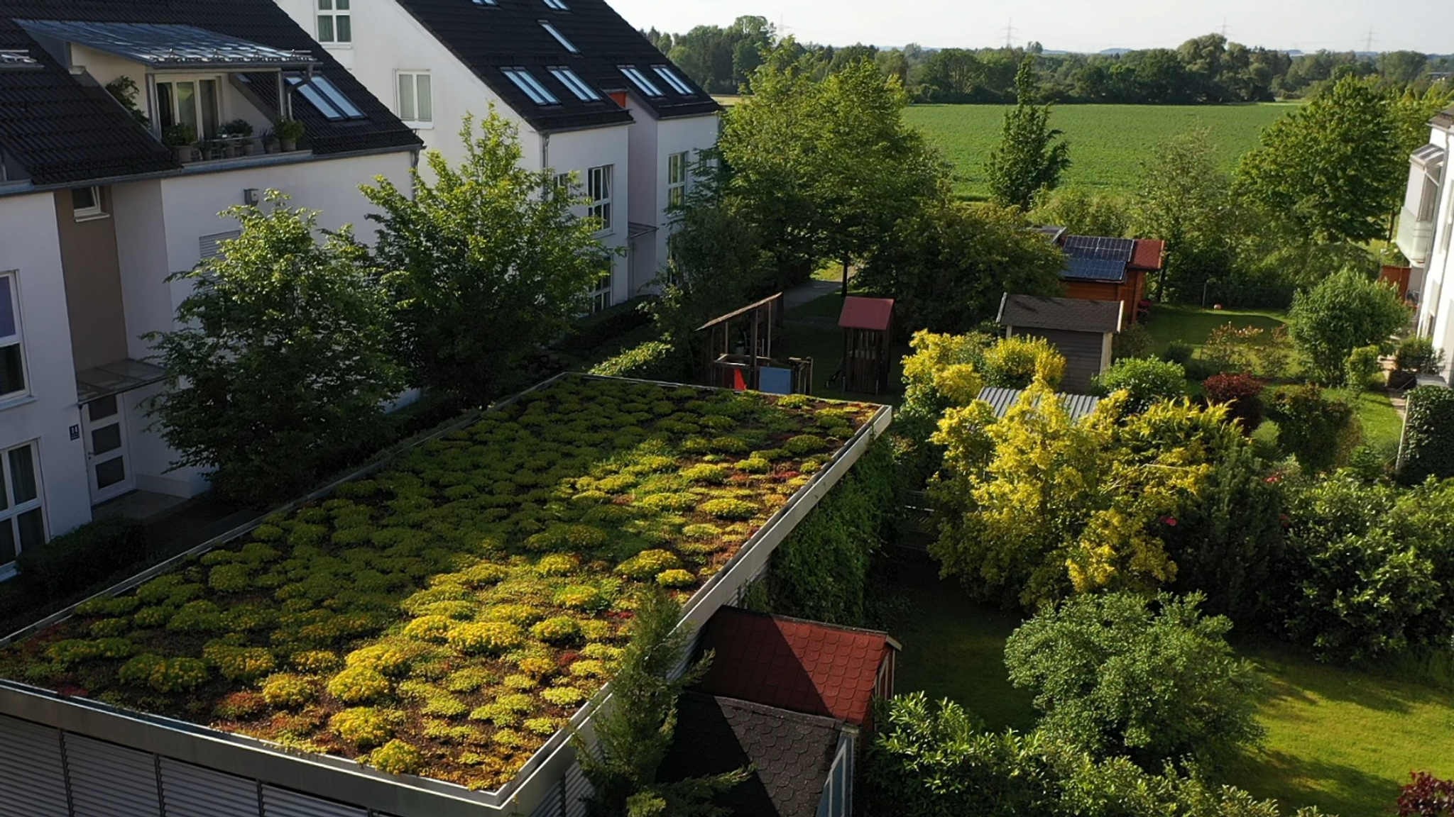 In Lochhausen sind Schwammstadt-Elemente bereits umgesetzt