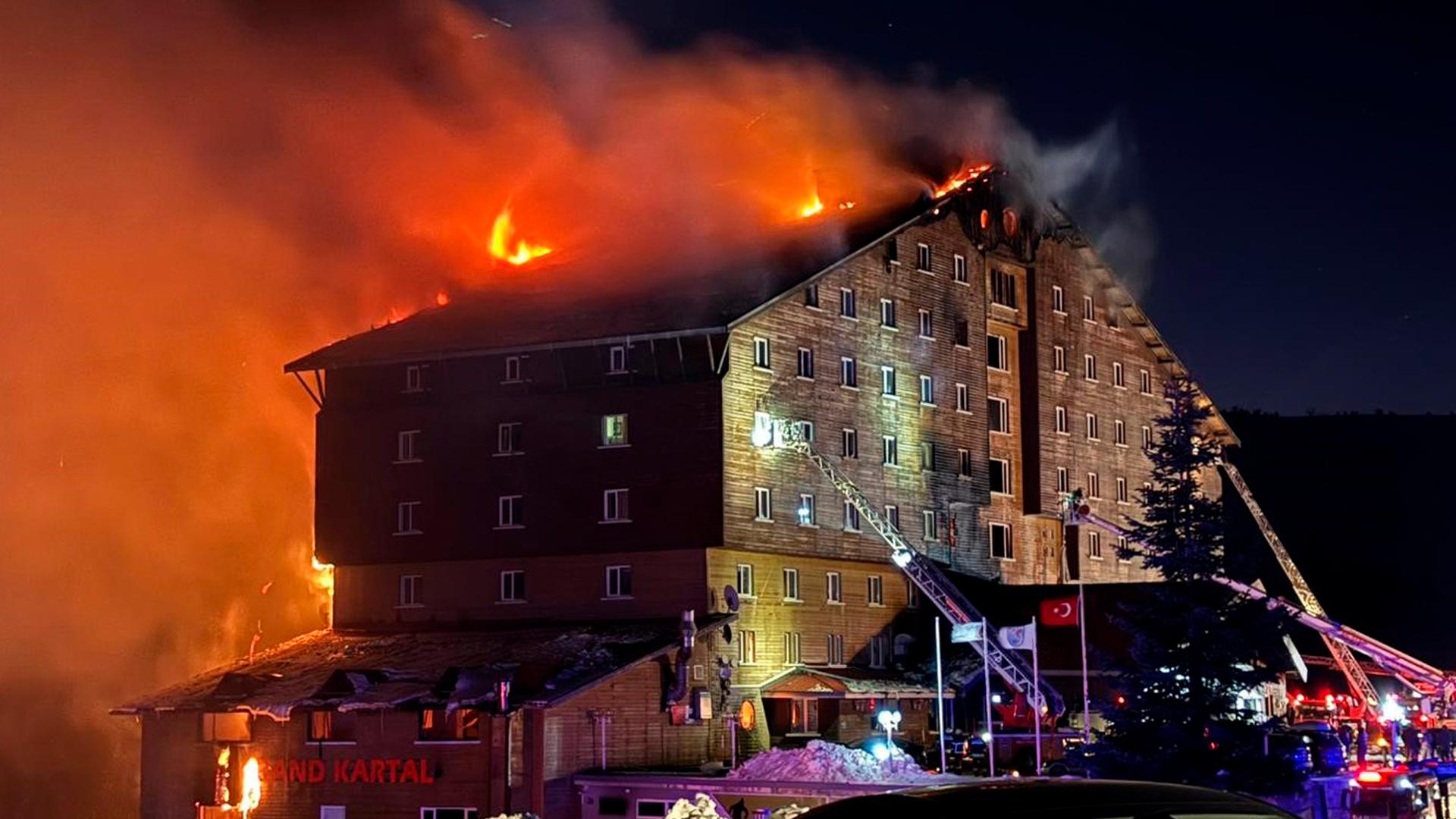 Dutzende Tote nach Brand in türkischem Ski-Hotel