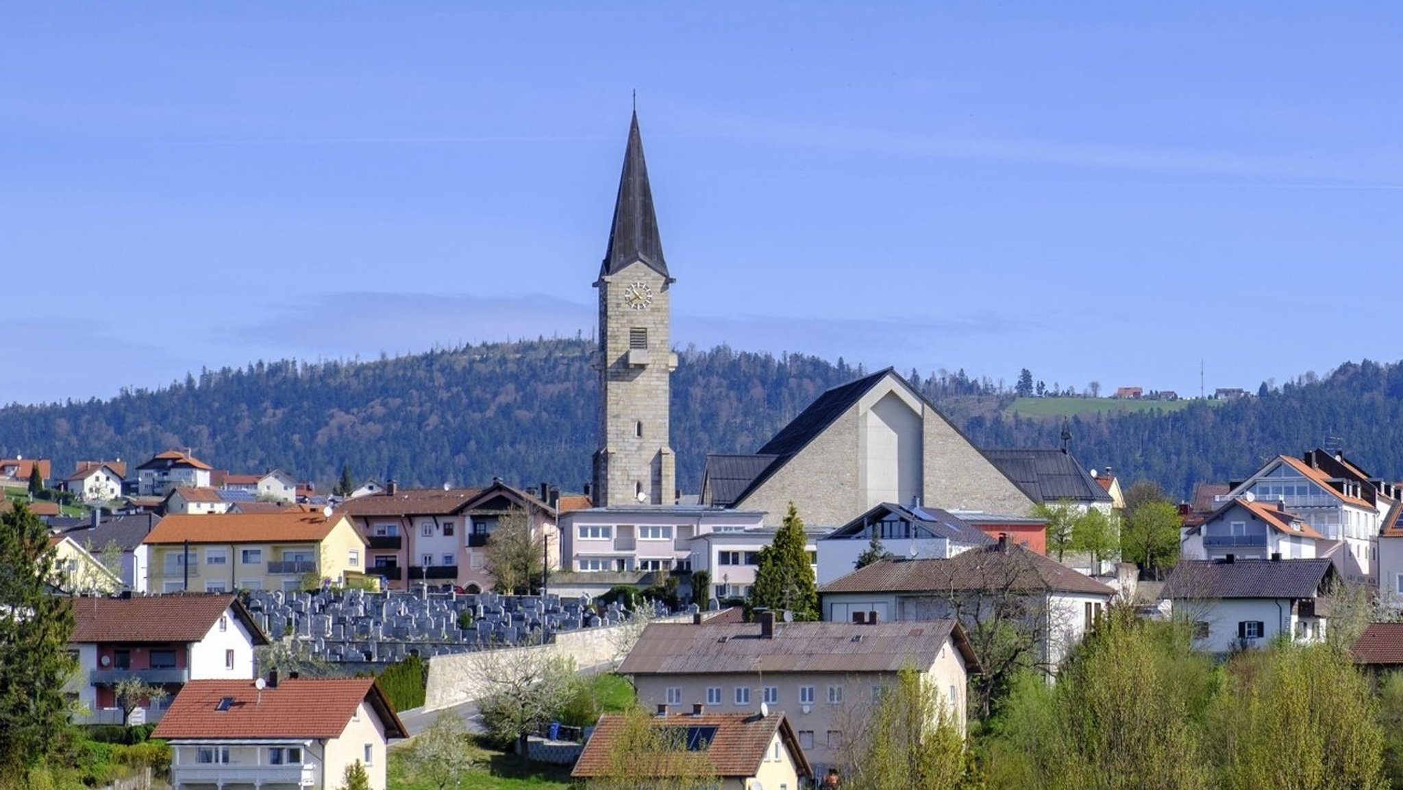 Die Kirche in Hauzenberg