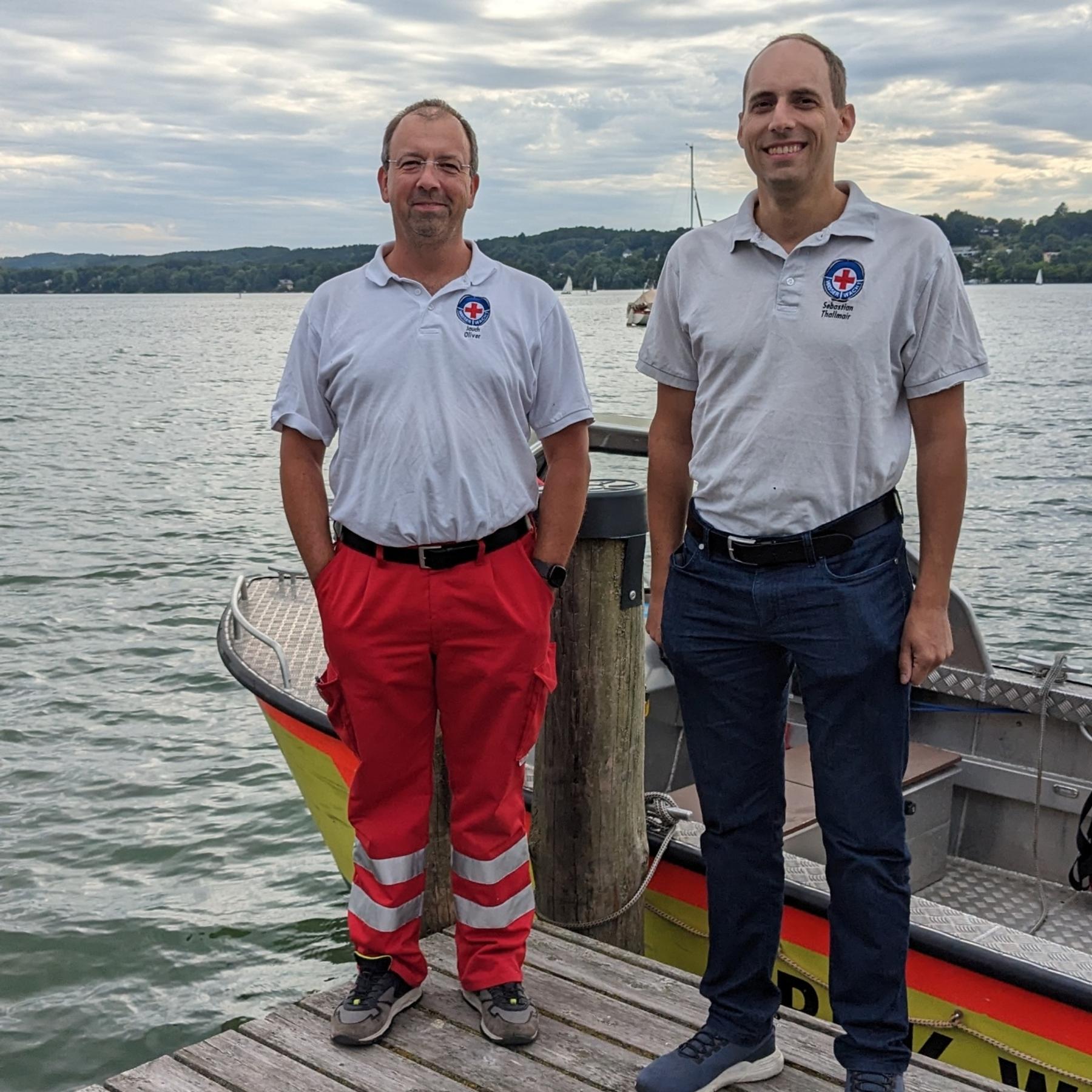 Wasserwacht Starnberg: Sebastian Thallmair und Oliver Jauch