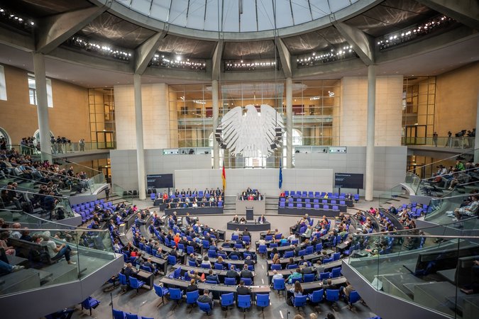 Blick ins Plenum des Bundestages