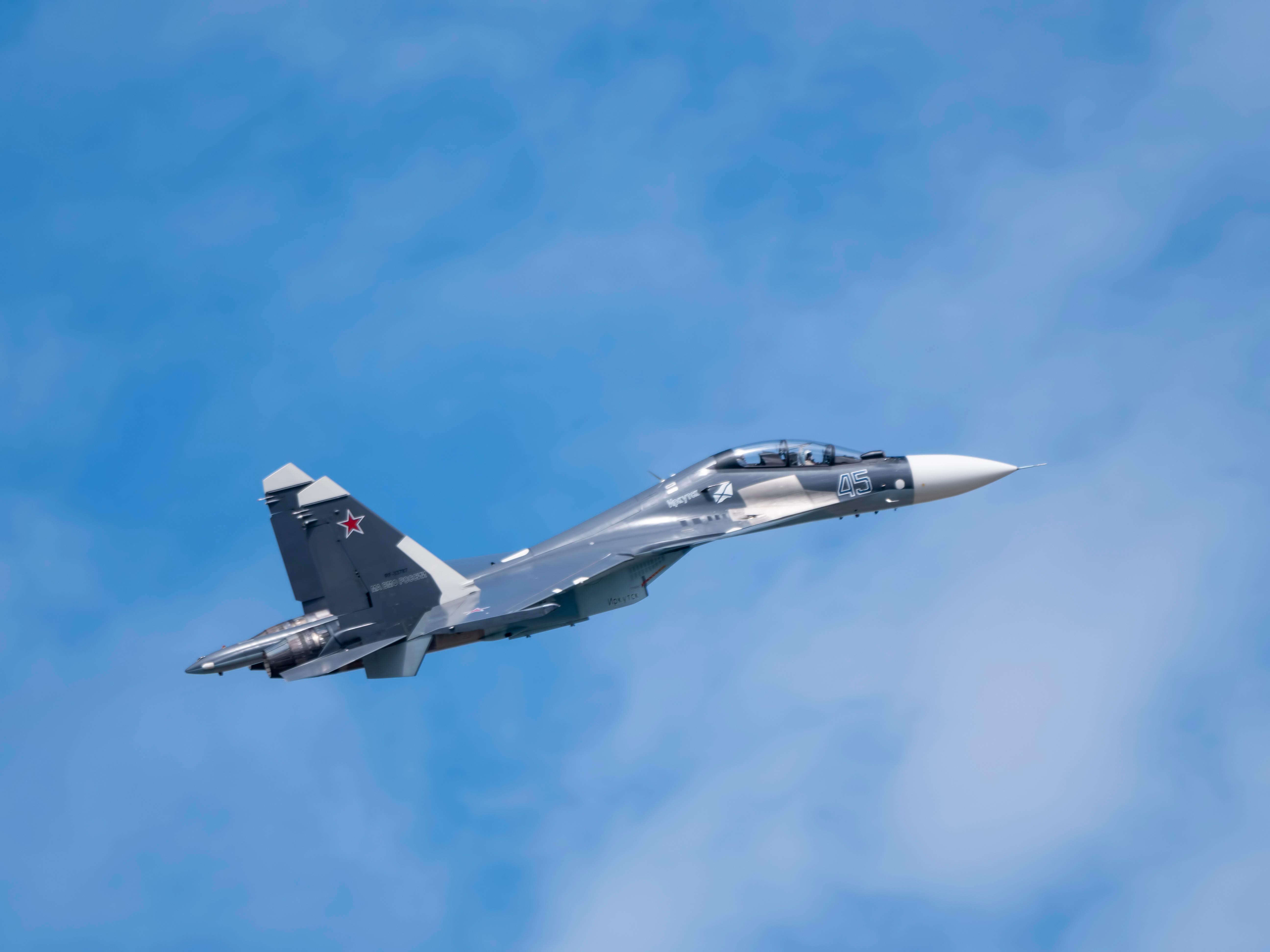 Archiv: Russisches SU-30-Kampfflugzeug.