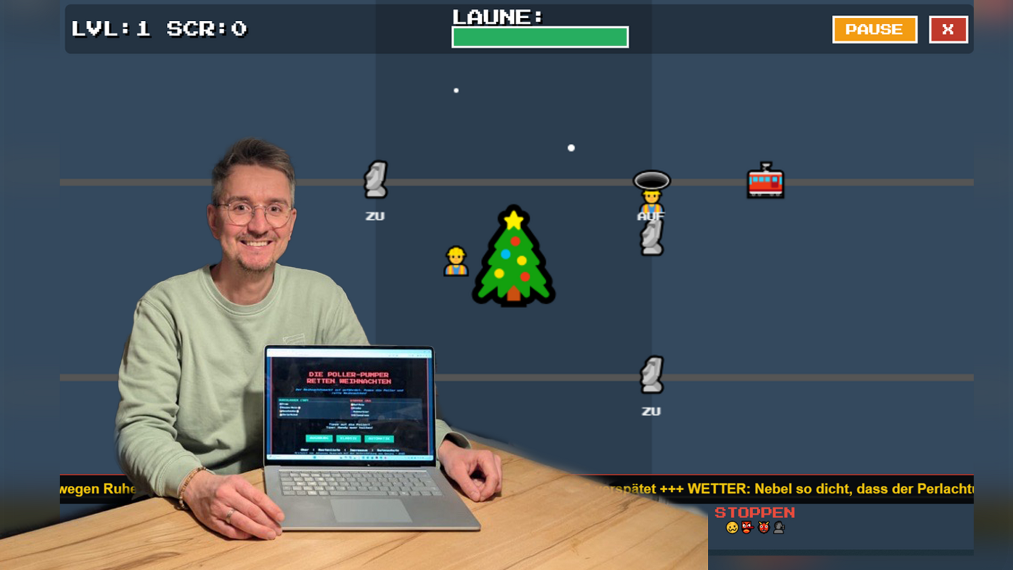 Poller-Pumper: Augsburger programmiert Christkindlesmarkt-Game