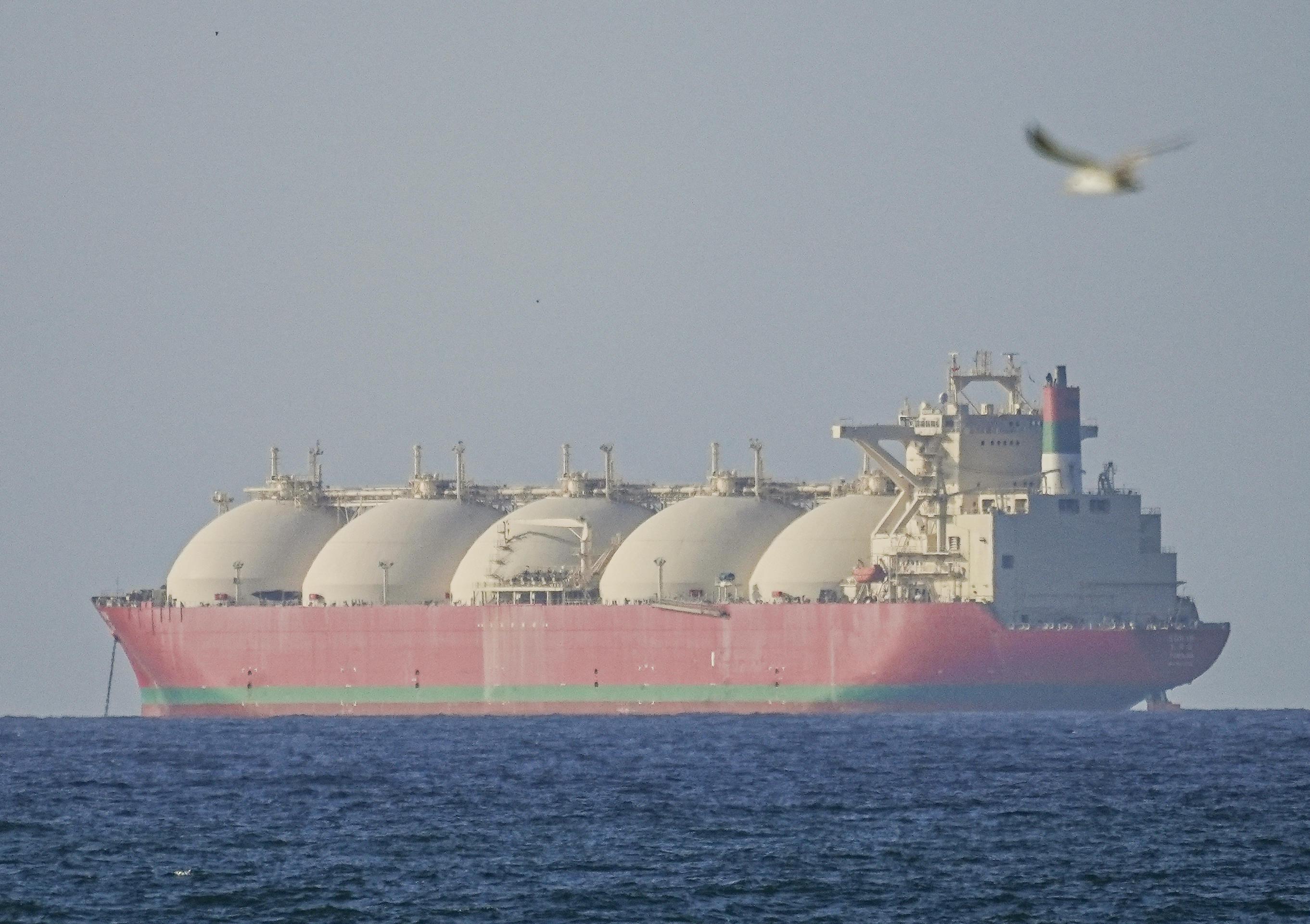 Tanker in der Straße von Hormus (08.04.2026)