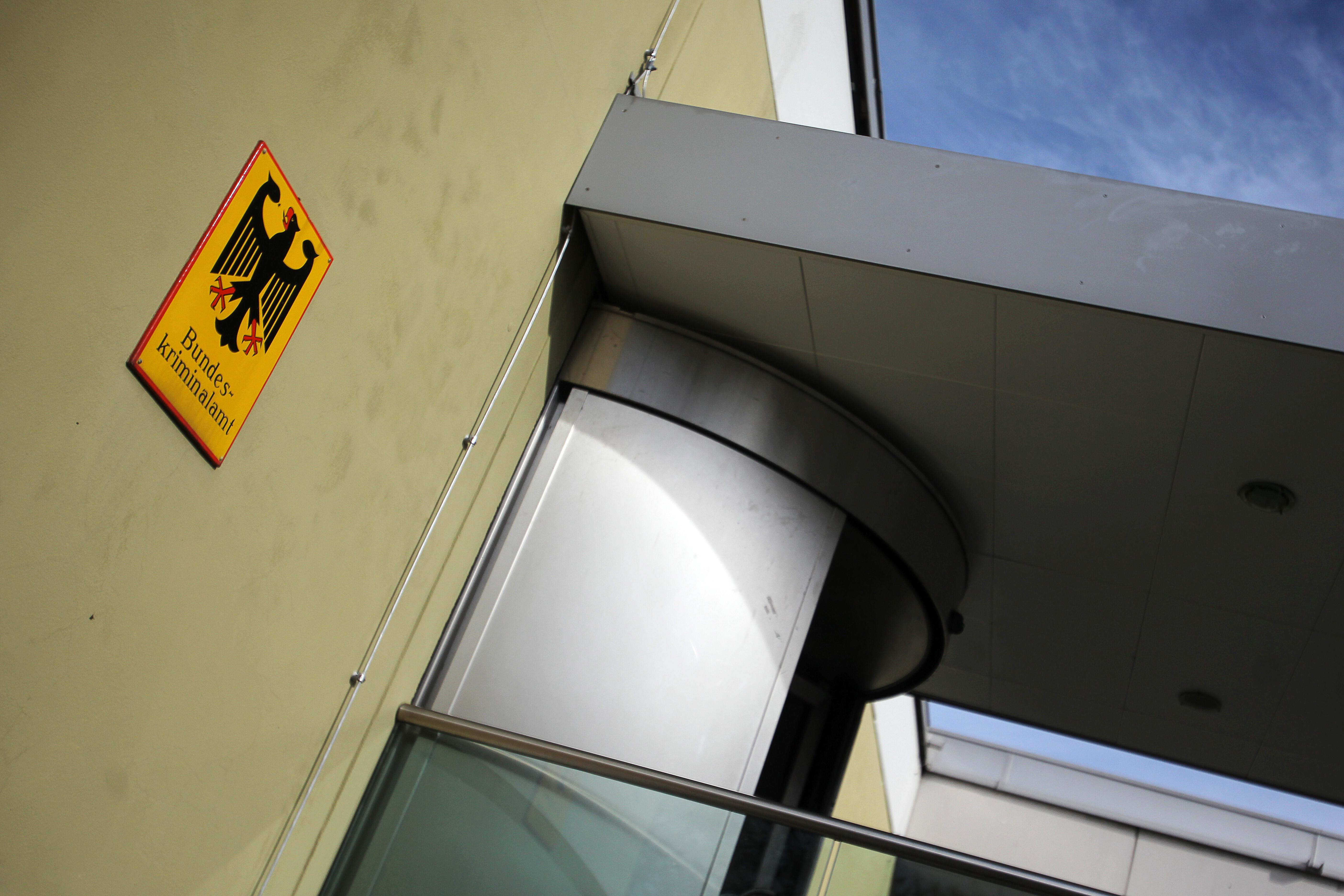 Schild des Bundeskriminalamts 