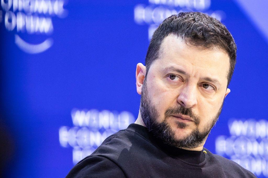 Der ukrainische Präsident Wolodymyr beim Weltwirtschaftsforum in Davos