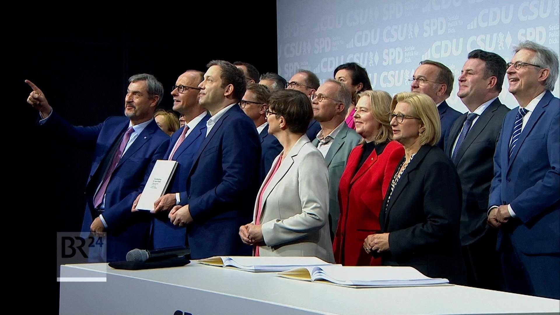 Im Video: Schwarz-rote Koalition besiegelt