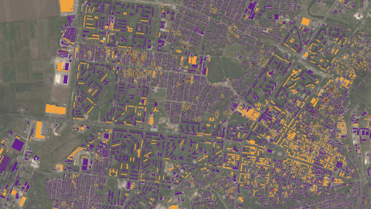 Satellitenbilder von Sentinel-1 zeigen Ausmaß von Kriegsschäden