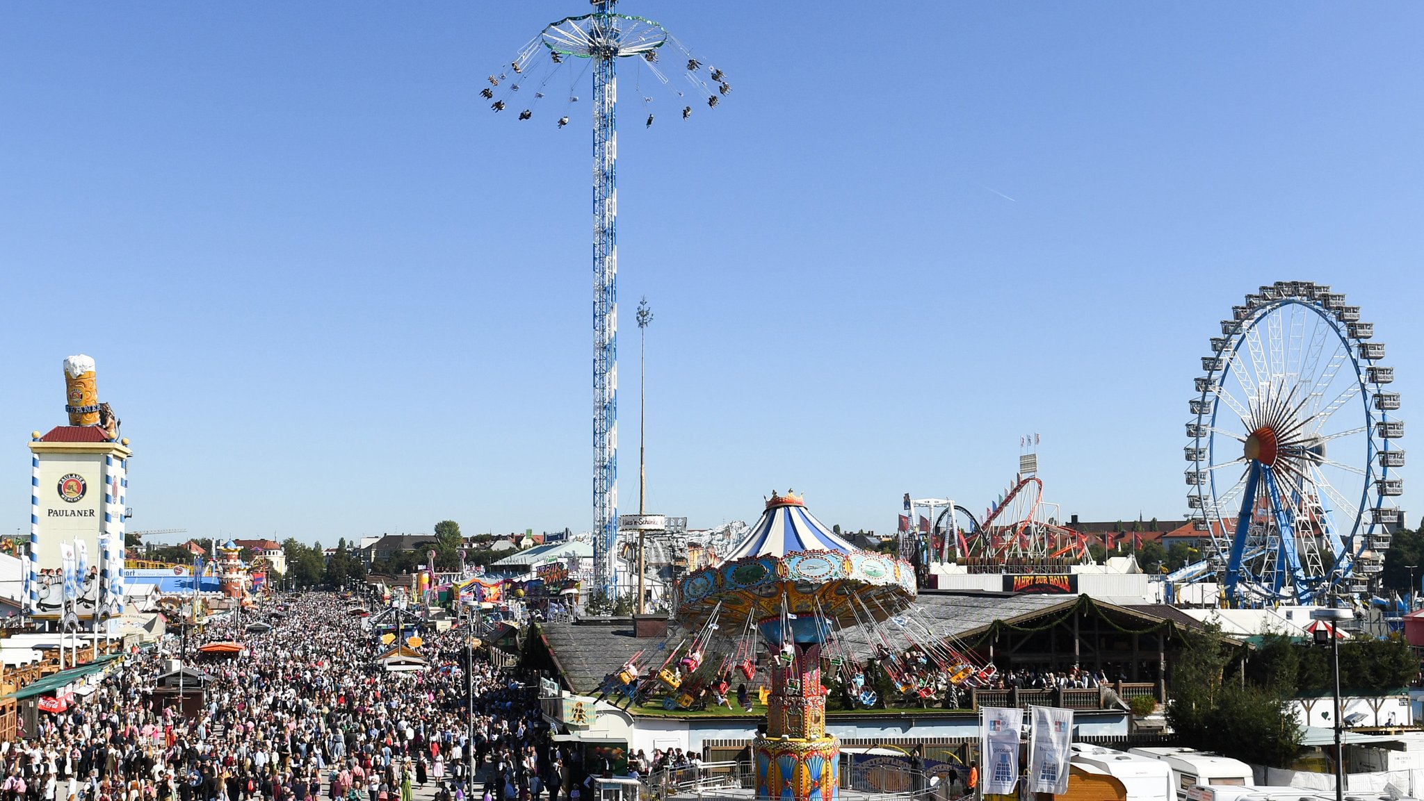 Wiesn 2019 mit Fahrgeschäften