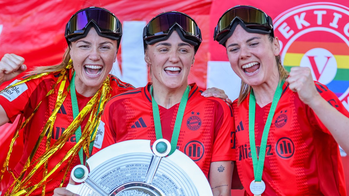 Skibrillen, Bussis, Tore - FCB-Frauen feiern Meisterschaft