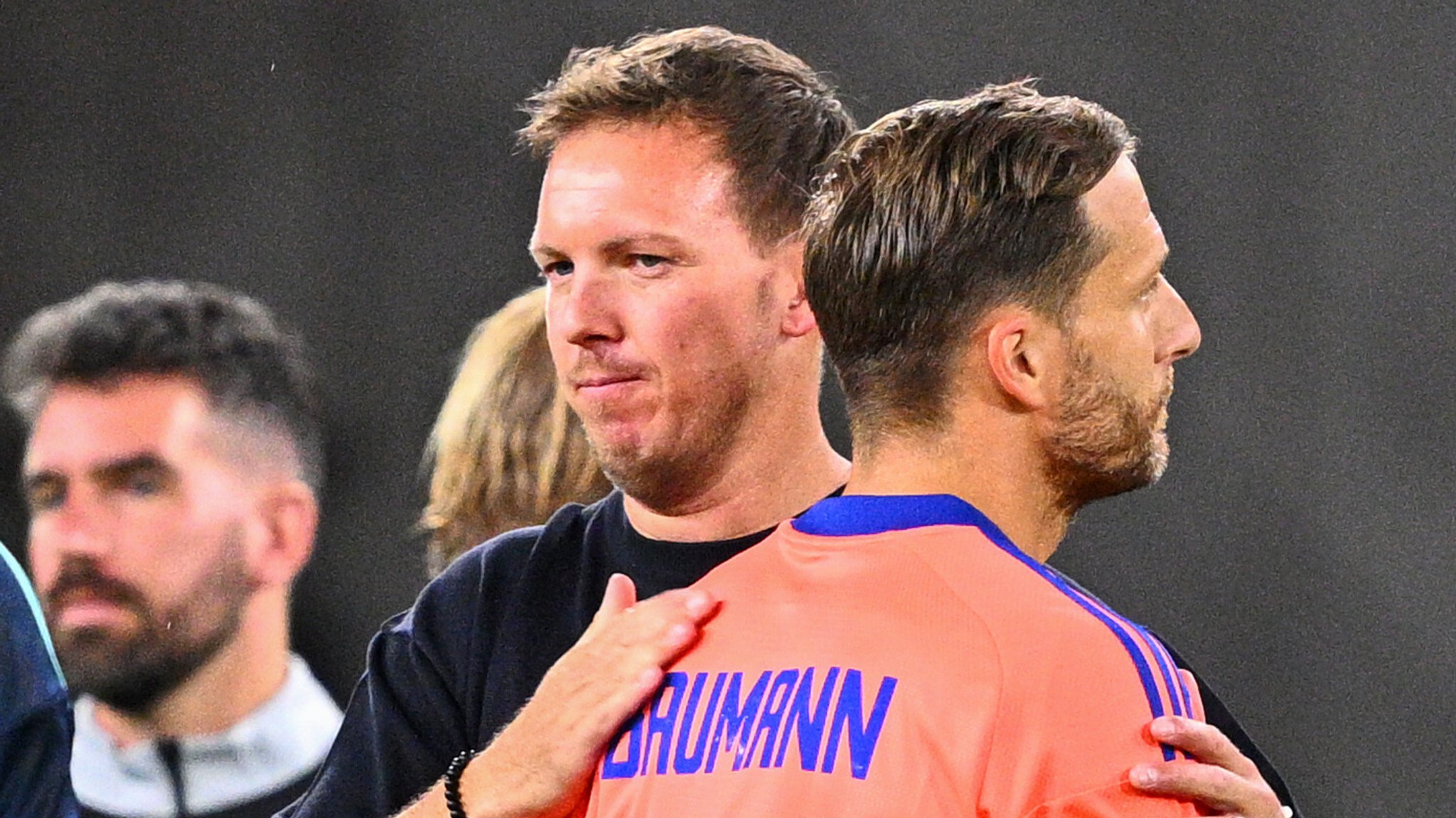 Julian Nagelsmann und Oliver Baumann | Bild: picture-alliance/dpa Julian Nagelsmann und Oliver Baumann