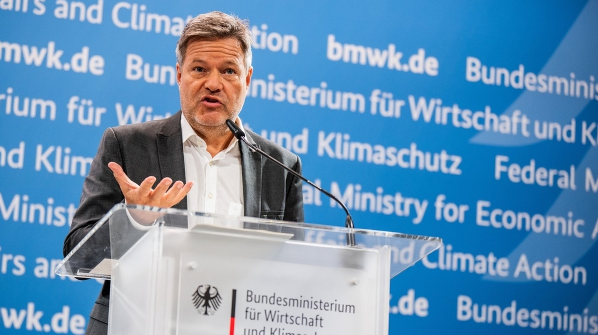 Bundeswirtschaftsminister Robert Habeck am 23.10.2024 in Berlin