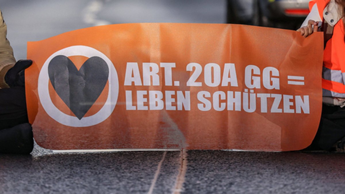 Klimaaktivisten der "Letzten Generation" haben eine Veranstaltung der FDP Würzburg-Stadt gestört und für Tumulte gesorgt. (Symbolbild) 