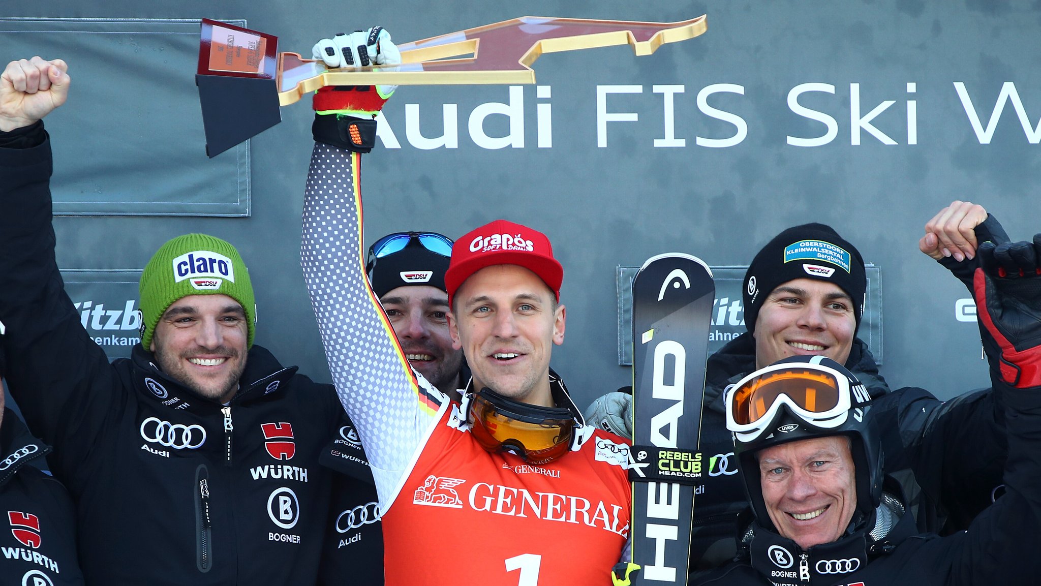 Josef "Pepi" Ferstl gewinnt den Super-G in Kitzbühel 2019