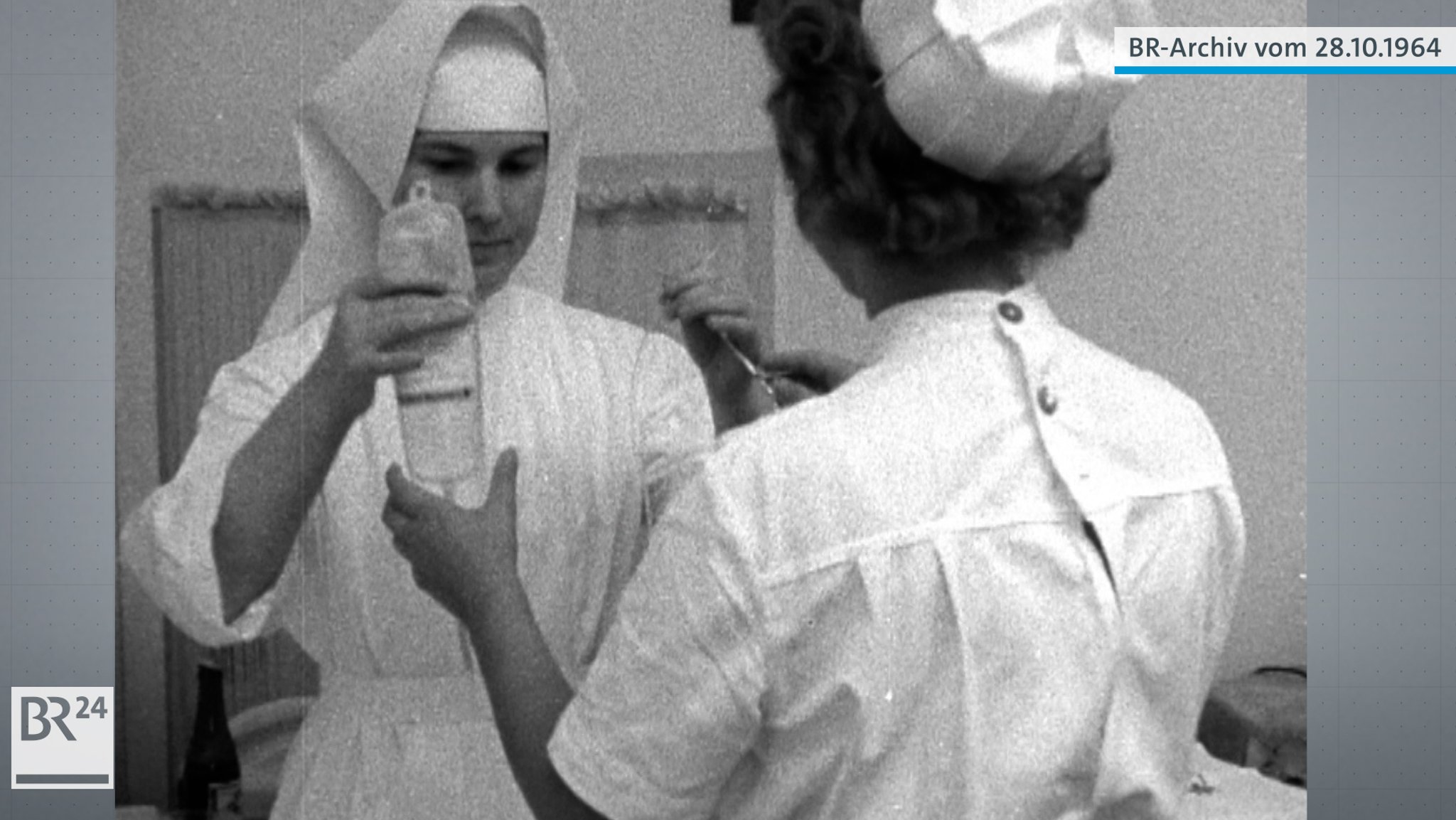 BR24 Retro: Pflegenotstand in Krankenhäusern 1964